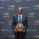 Tewolde GebreMariam receiving the "African Champion of the Year" award at the Africa CEO Forum in Kigali